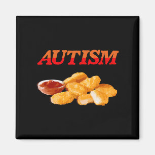 Aimant Autisme Alimentation Amoureux Poulet Nugget Foin