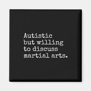 Aimant Autisme Asd'Aspie Karate Kung Fu Autistic Martial