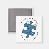 Aimant Autisme Ce Qui Vous Rend Différent Est Ce Qui Vous (Recto/Verso)