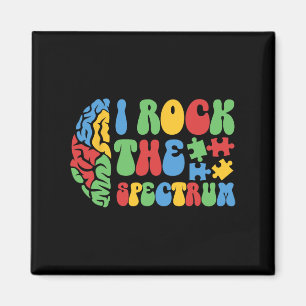 Aimant Autisme Cerveau I Rock The Spectrum Awareness Boys