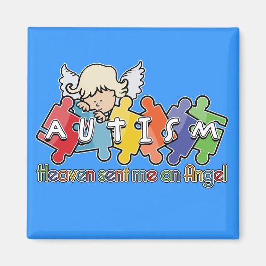 Aimant Autisme Ciel M'A Envoyé Un Ange (Devant)