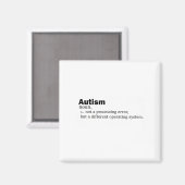 Aimant Autisme Définition Ce n'est pas un handicap un aut (Recto/Verso)