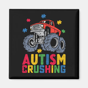 Aimant Autisme écrasant Monster Truck Sensibilisation Gar
