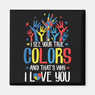 Aimant Autisme Main Je Vois Vos Vraies Couleurs Sensibili