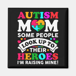 Aimant Autisme Maman Des gens regardent vers le haut Leur