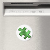 Aimant Autisme Puzzle Pièce verte (In Situ (Lave-vaisselle))