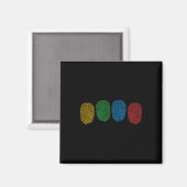 Aimant Autisme Sensibilisation Neurodiversité Empreinte d (Recto/Verso)