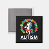 Aimant Autisme Unicorne Danser Différentes Conscience Du (Recto/Verso)