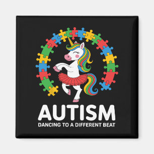 Aimant Autisme Unicorne Danser Différentes Conscience Du 