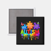 Aimant Autisme unique intelligent toujours  (Recto/Verso)