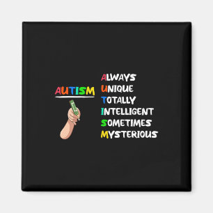 Aimant Autisme Unique Totalement Intelligent Parfois Myst