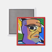 Aimant Auto.Face Abstraite (Recto/Verso)