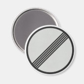 Aimant Autobahn allemand Pas de limitation de vitesse Aim (Recto/Verso)