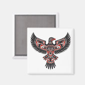 Aimant Autochtones Haïdas Du Pacifique Nord-Ouest (Recto/Verso)