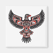 Aimant Autochtones Haïdas Du Pacifique Nord-Ouest (Devant)