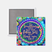 Aimant Autocitation Motivationnelle Inspiritisme coloré (Recto/Verso)