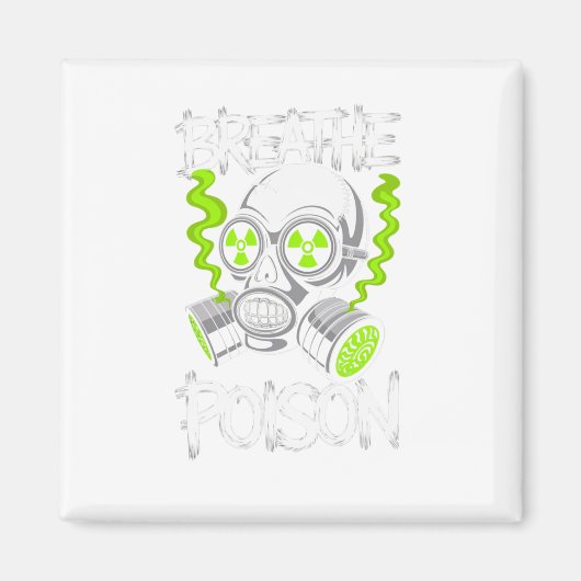 Aimant Autocollant Toxic Skull Drifter (Devant)