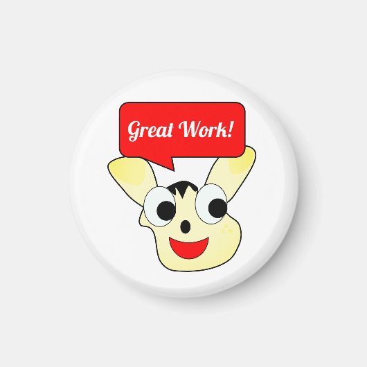 Aimant Autocollants pour un excellent travail (Devant)