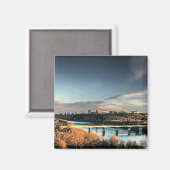 Aimant Automne à Edmonton, photo pittoresque, (Recto/Verso)