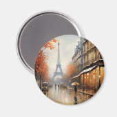 Aimant Automne à Paris France (Recto/Verso)