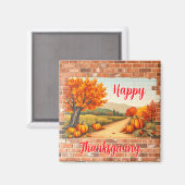 Aimant Automne Beau Bon thanksgiving moderne (Recto/Verso)