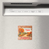 Aimant Automne Beau Bon thanksgiving moderne (In Situ (Lave-vaisselle))