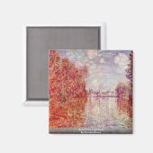 Aimant Automne En Argenteuil Par Claude Monet (Recto/Verso)