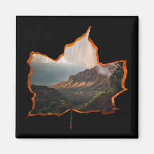 AIMANT AUTOMNE FEUILLES FORÊT MONTAGNE