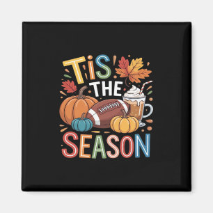 Aimant Automne Football Automne Citrouille Lover café