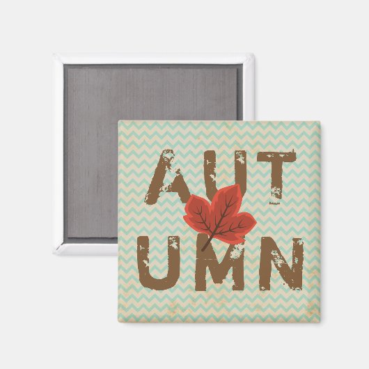 Aimant Automne moderne déprimé (Recto/Verso)