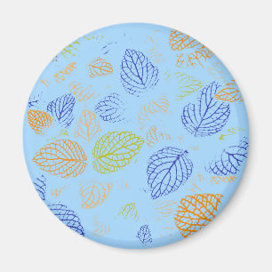 Aimant Automne, Motif Feuille 3
