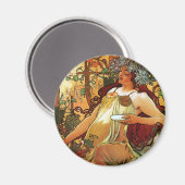 Aimant Automne, Mucha (Recto/Verso)