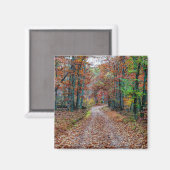 Aimant Automne sur le chemin Dirt nouveau (Recto/Verso)