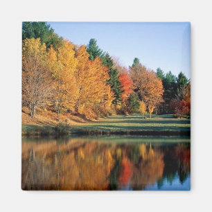 Aimant Automne Tranquille Dans Le Vermont