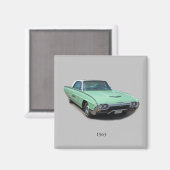 aimant automobile classique 1963 (Recto/Verso)