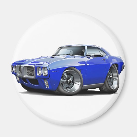 Aimant Automobile Firebird Blue 1969 (Devant)