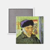 Aimant Autoportrait avec Bandaged Ear Van Gogh Art (Recto/Verso)