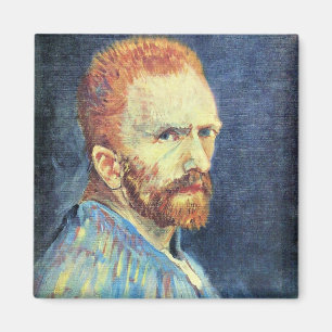 Aimant Autoportrait avec cheveux courts par Vincent van G