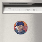Aimant Autoportrait Avec Oreille Bande Par Vincent Van Go (In Situ (Lave-vaisselle))