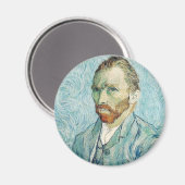 Aimant Autoportrait de Vincent Van Gogh (Recto/Verso)