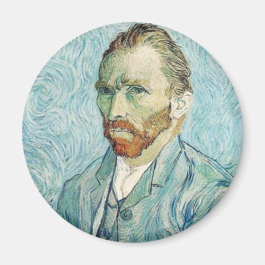 Aimant Autoportrait de Vincent Van Gogh (Devant)
