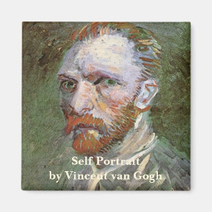 Aimant Autoportrait de Vincent van Gogh, Art Fin Vintage