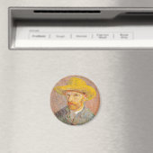 Aimant Autoportrait de Vincent Van Gogh avec chapeau de p (In Situ (Lave-vaisselle))