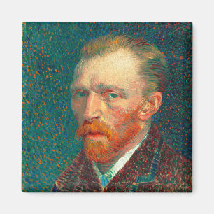Aimant Autoportrait de Vincent Van Gogh avec costume Art
