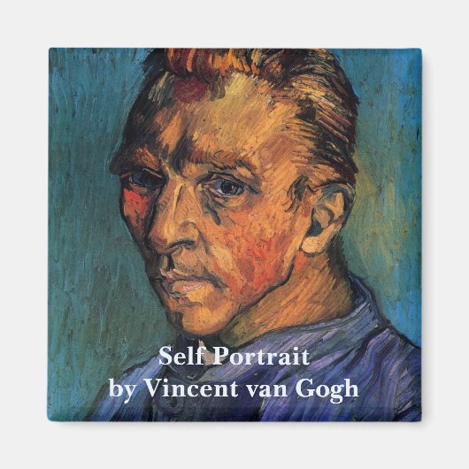 Aimant Autoportrait de Vincent van Gogh sans barbe (Devant)