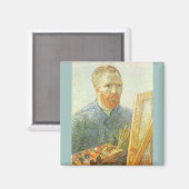 Aimant Autoportrait devant l'Easel, Vincent van Gogh (Recto/Verso)