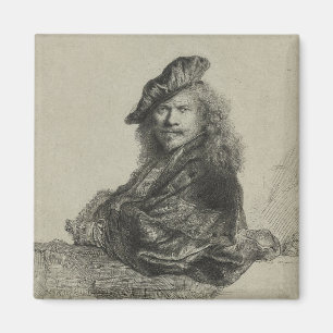 Aimant Autoportrait-Rembrandt Harmenszoon van Rijn