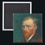 Aimant Autoportrait | Vincent Van Gogh<br><div class="desc">Self-Portrait (1887) de l'artiste post-impressionniste néerlandais Vincent Van Gogh. En 1886, Van Gogh s'installe à Paris, où il crée au moins vingt-quatre autoportraits pendant son séjour de deux ans. Il avait étudié la technique du pointillisme, mais il a appliqué les marques de sa façon unique. Le brossage dense et les...</div>