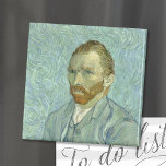 Aimant Autoportrait | Vincent Van Gogh<br><div class="desc">Self-Portrait (1889) de l'artiste post-impressionniste néerlandais Vincent Van Gogh. Van Gogh s'est souvent utilisé comme modèle pour pratiquer la peinture artistique. C'était la dernière de ses nombreux autoportraits,  peints seulement quelques mois avant sa mort. 

Utilisez les outils de conception pour ajouter du texte personnalisé ou personnaliser l'image.</div>