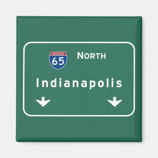 Aimant Autoroute Internationale Indianapolis Indiana : (Devant)